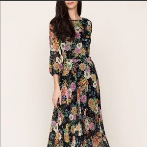ANTHROPOLOGIE YUMI KIM WOODSTOCK FLORAL MAXI DRESS SIZE SMALL